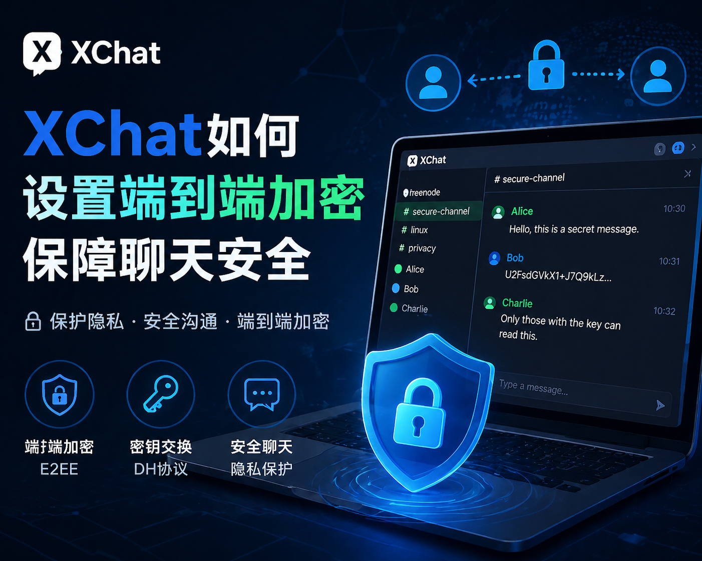 XChat如何設定端到端加密保障?