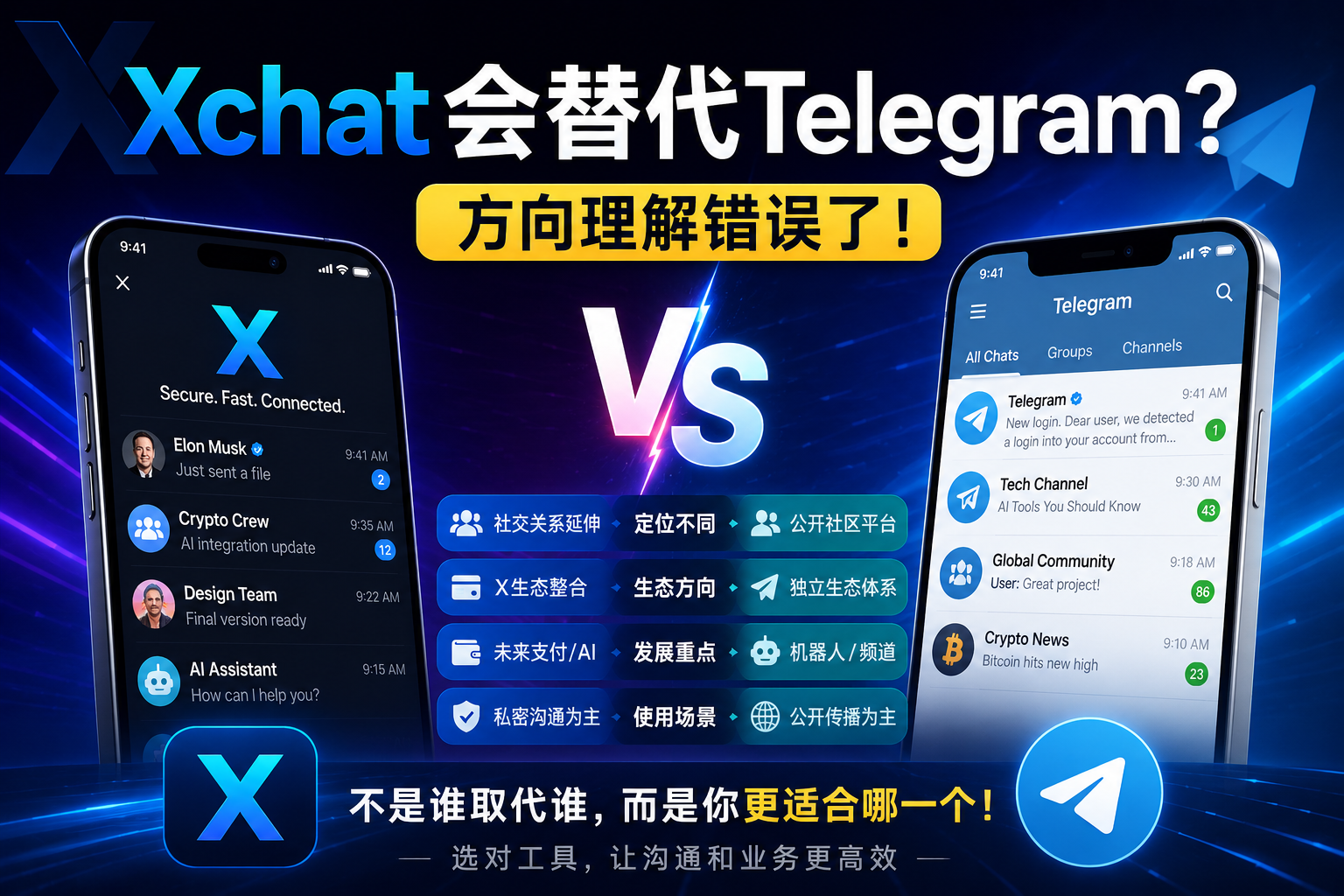 Xchat會替代Telegram嗎？很多人其實方向比較錯了