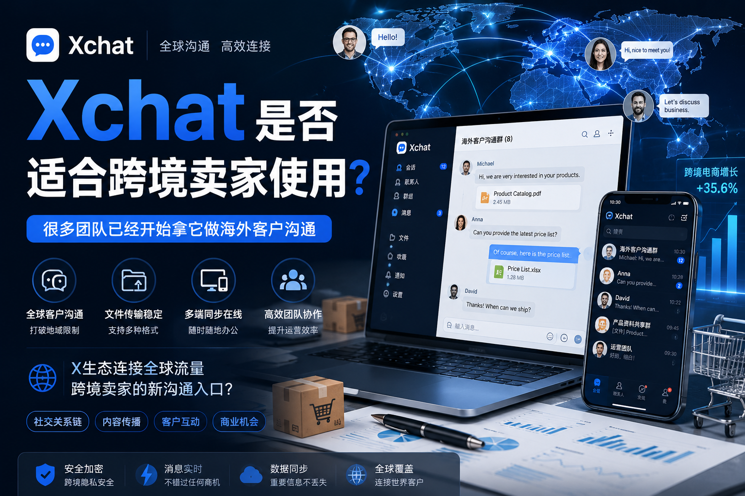 Xchat是否適合跨境賣家使用？很多運營團隊真正看中的其實是“海外溝通效率”